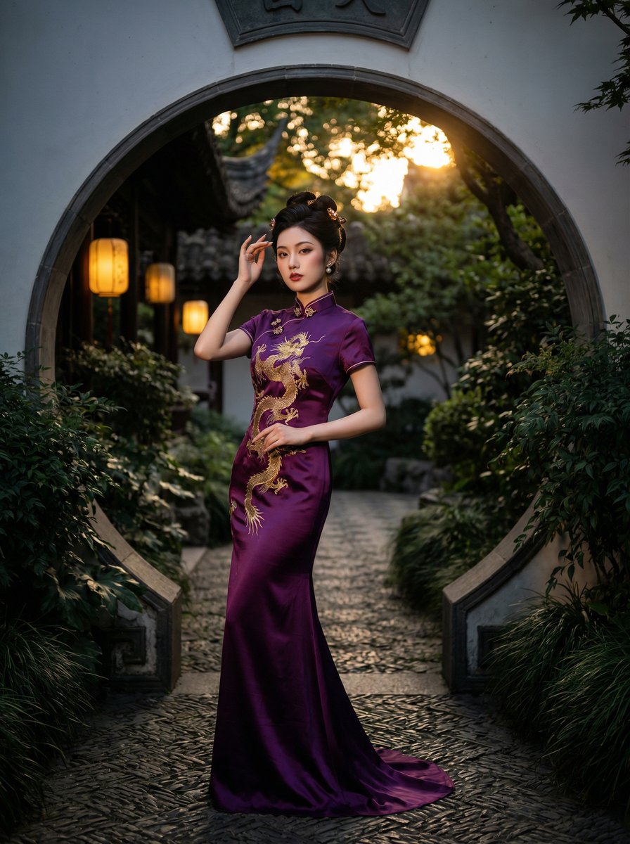 女神视频国风旗袍视频拍摄